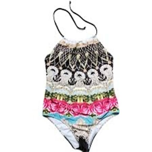 MSRP $59 NWT Ekouaer One Piece Halter Swimsuit Size S SAME DAY SHIP or NEXT DAY - Picture 3 of 5
